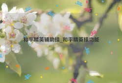 和平精英辅助挂_和平精英挂功能